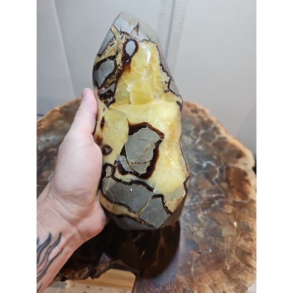 4.84LBNatural Dragon Septarian Geodetic Survey Quartz Crystal torch Healing2200g - Picture 1 of 14